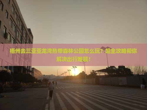 梧州去三亚亚龙湾热带森林公园攻略