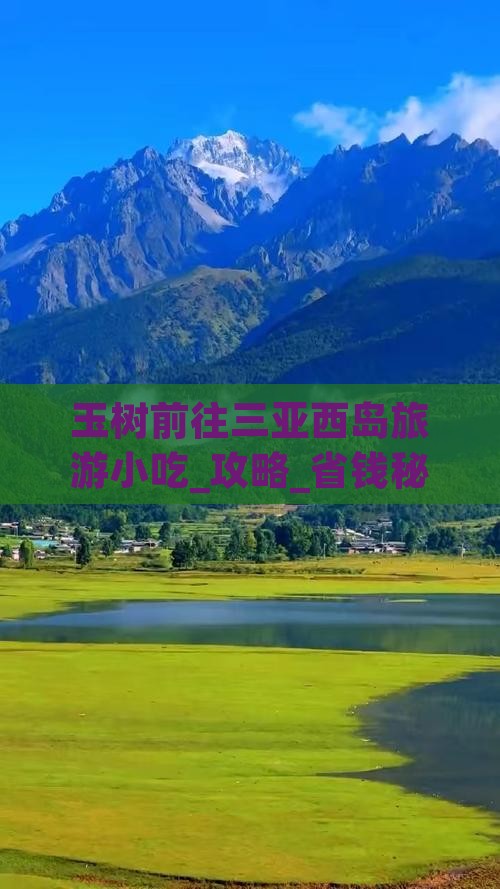 玉树前往三亚西岛旅游小吃