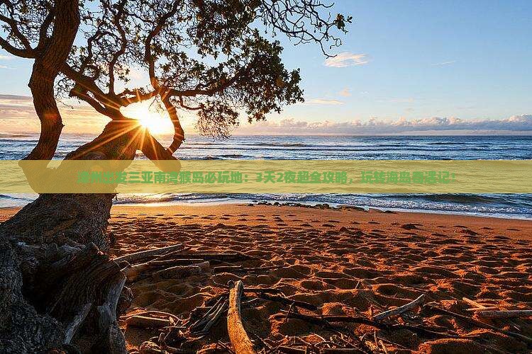 漳州出发三亚南湾猴岛必玩地