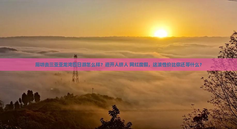 廊坊前往三亚亚龙湾四日游