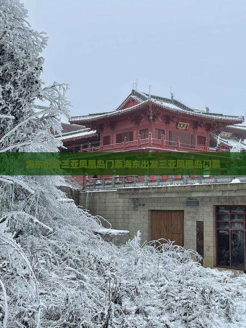 海东出发三亚凤凰岛门票
