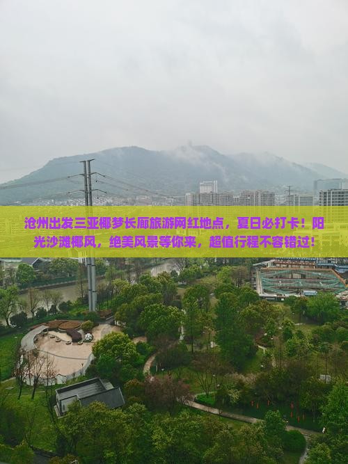 沧州出发三亚椰梦长廊旅游网红地点