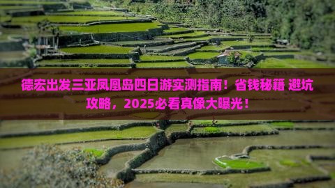 德宏出发三亚凤凰岛四日游
