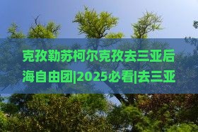克孜勒苏柯尔克孜去三亚后海自由团