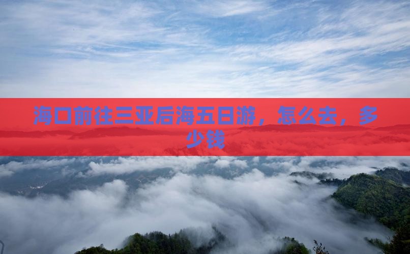 海口前往三亚后海五日游