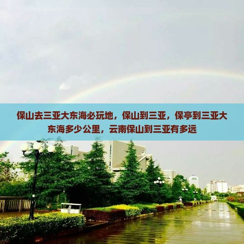 保山去三亚大东海必玩地