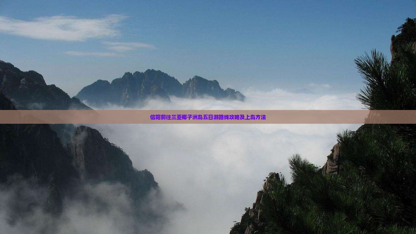 信阳前往三亚椰子洲岛五日游