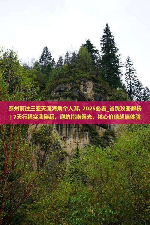 泰州前往三亚天涯海角个人游
