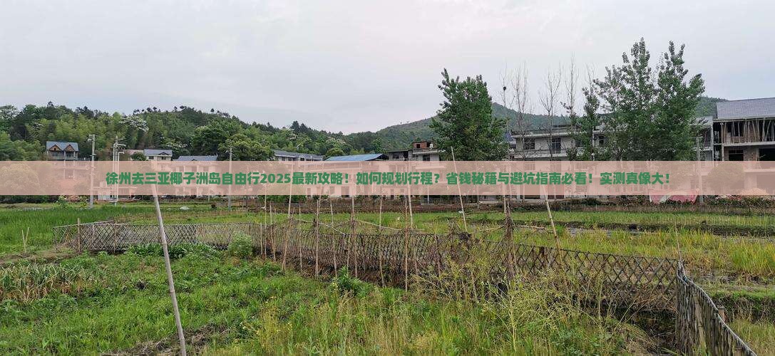 徐州去三亚椰子洲岛自由行