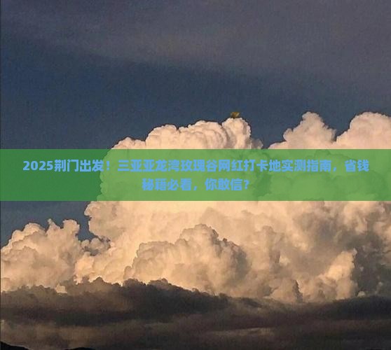 荆门去三亚亚龙湾国际玫瑰谷旅游网红地点
