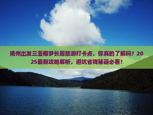 扬州出发三亚椰梦长廊旅游打卡点