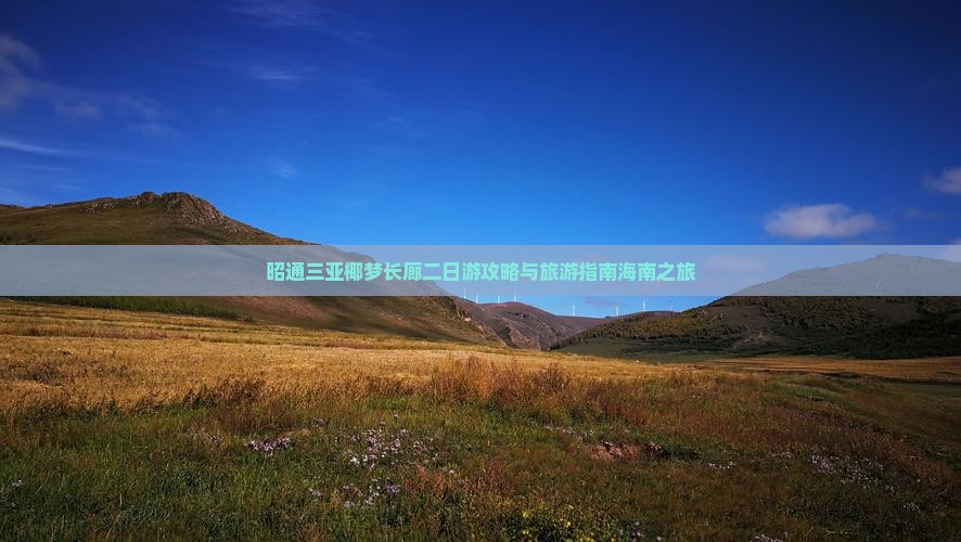 昭通前往三亚椰梦长廊二日游