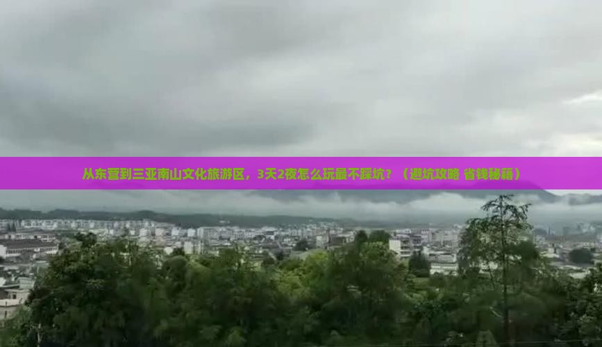 东营去三亚南山文化旅游区旅游