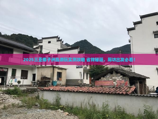 廊坊去三亚椰子洲岛哪里玩