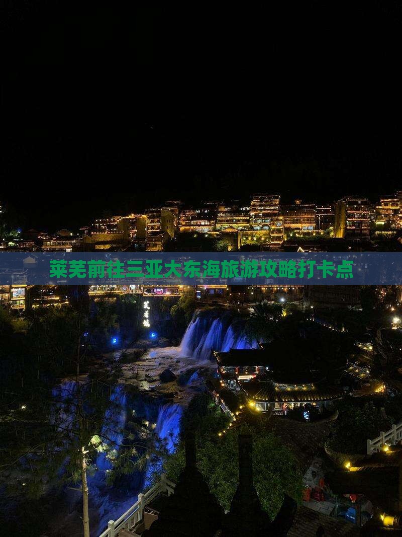 莱芜前往三亚大东海旅游打卡点