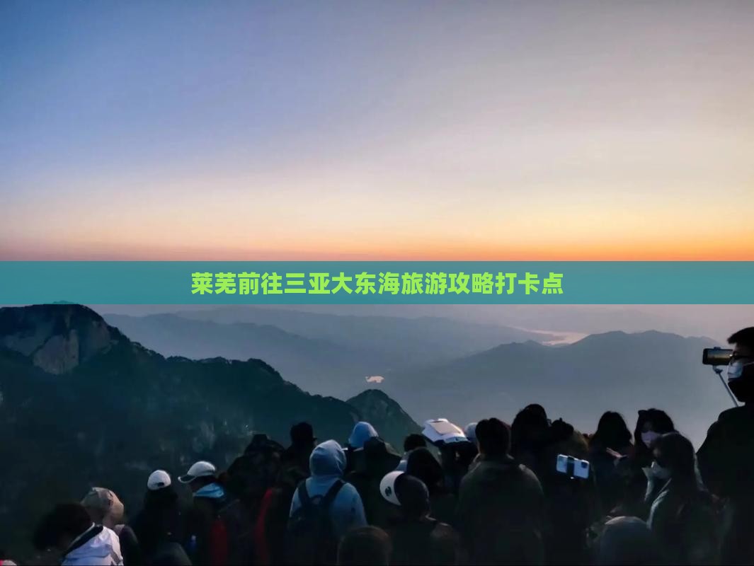 莱芜前往三亚大东海旅游打卡点