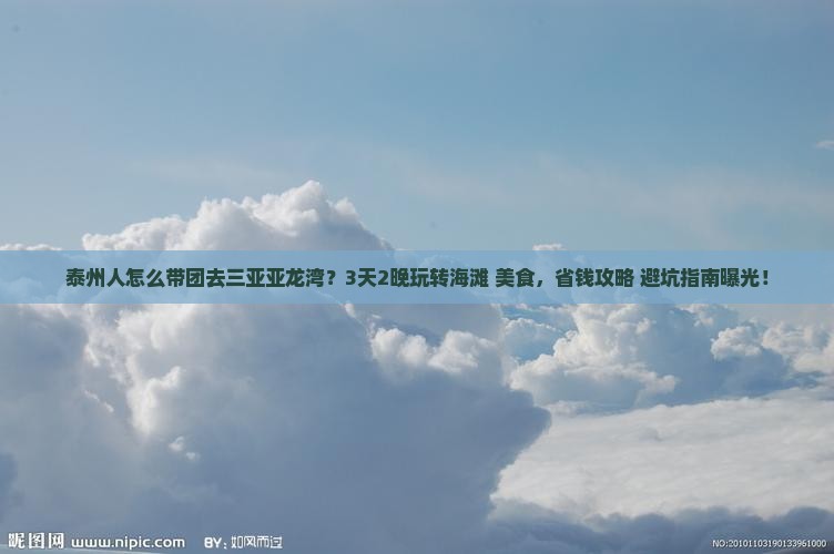 泰州前往三亚亚龙湾团体旅游