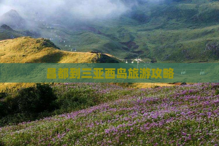 昌都去三亚西岛个人游
