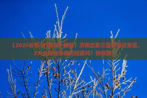 济南出发三亚呀诺达景区必玩地