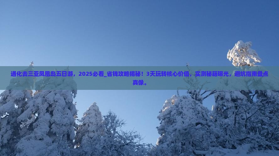 通化去三亚凤凰岛五日游