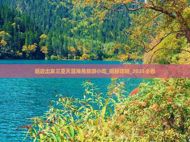 延边出发三亚天涯海角旅游小吃 延边出发三亚天涯海角旅游小吃
