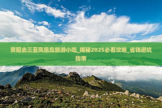 贵阳去三亚凤凰岛旅游小吃