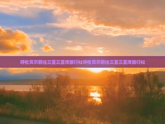 呼伦贝尔前往三亚三亚湾旅行社