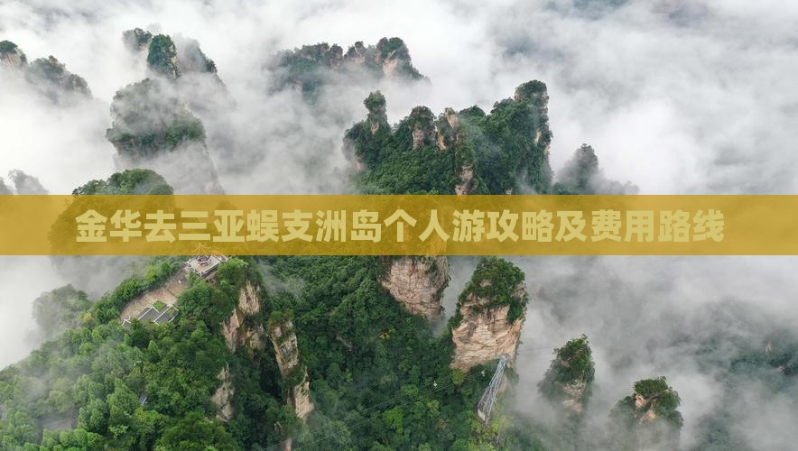 金华去三亚蜈支洲岛个人游