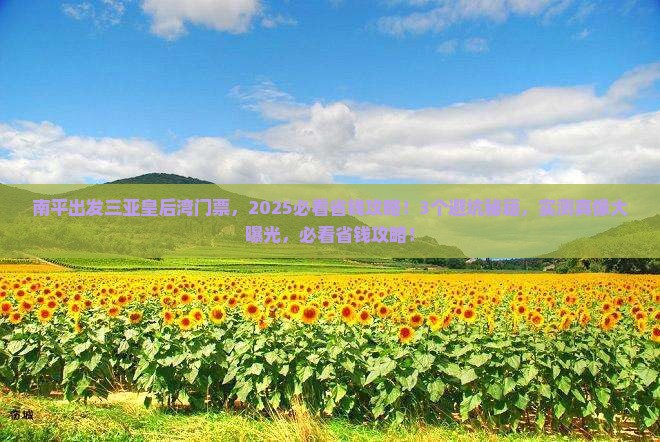南平出发三亚皇后湾门票