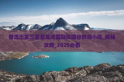 普洱出发三亚亚龙湾国际玫瑰谷旅游小吃