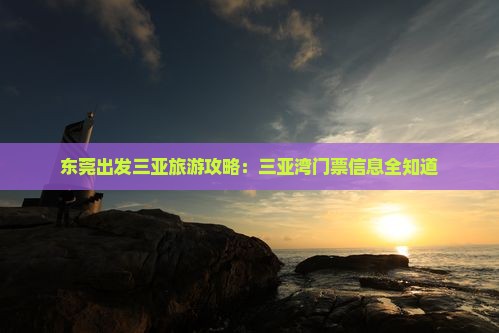 东莞出发三亚三亚湾门票