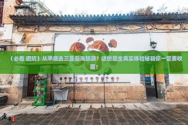 承德前往三亚后海旅游打卡点