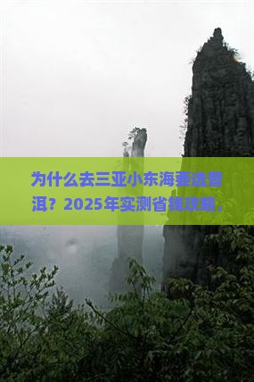 普洱去三亚小东海攻略