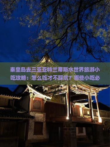 秦皇岛前往三亚亚特兰蒂斯水世界旅游小吃