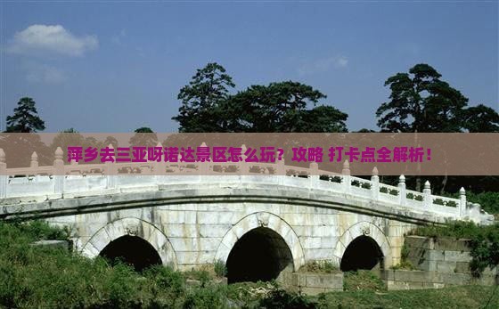 萍乡去三亚呀诺达景区旅游打卡点