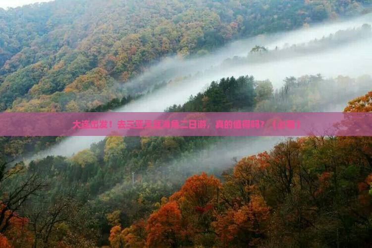大连去三亚天涯海角二日游
