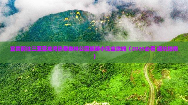 宜宾前往三亚亚龙湾热带森林公园旅游小吃