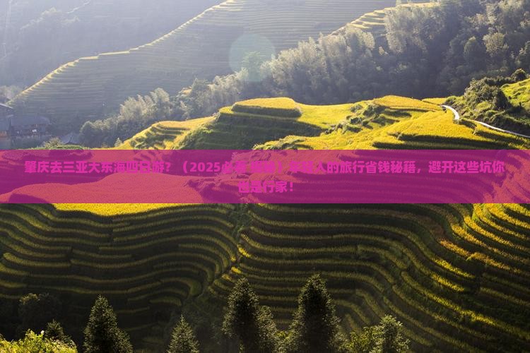 肇庆去三亚大东海四日游