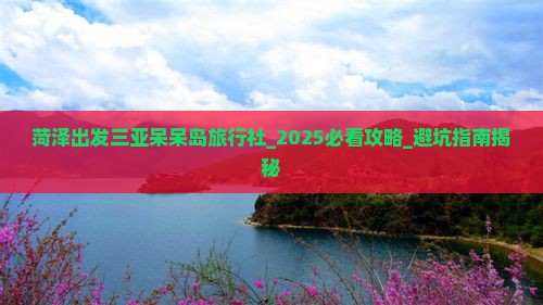 菏泽出发三亚呆呆岛旅行社