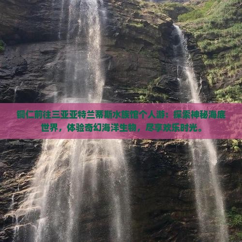 铜仁前往三亚亚特兰蒂斯水族馆个人游