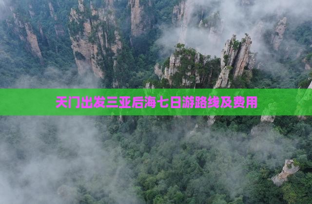 天门出发三亚后海七日游