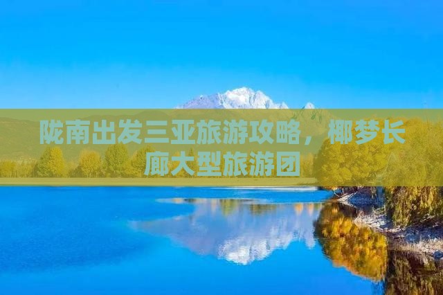 陇南出发三亚椰梦长廊大型旅游团