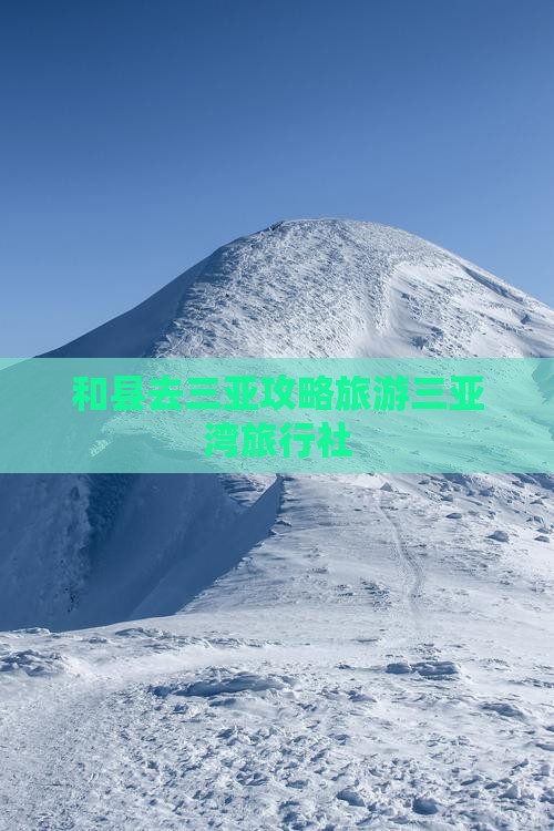 和县去三亚三亚湾旅行社