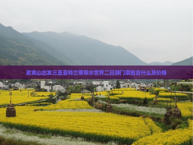 武夷山出发三亚亚特兰蒂斯水世界二日游