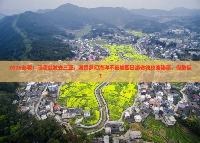 菏泽出发三亚海昌梦幻海洋不夜城四日游
