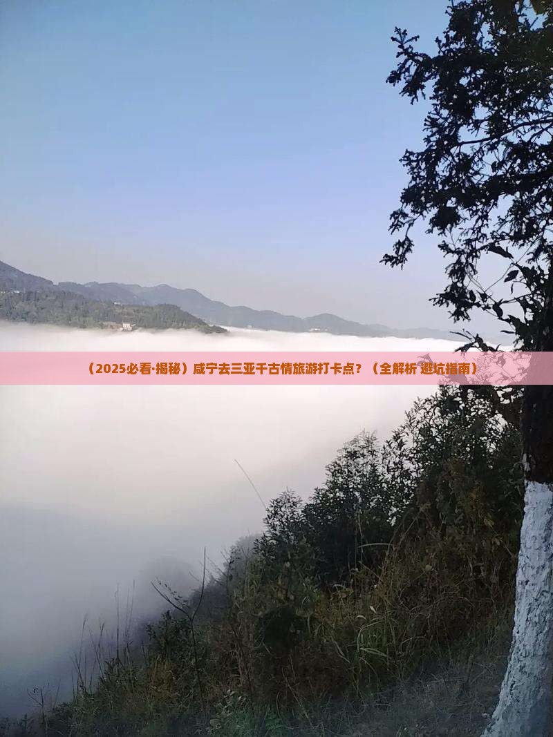 咸宁去三亚千古情旅游打卡点