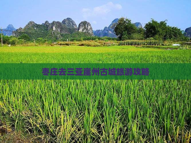 枣庄去三亚崖洲古城攻略
