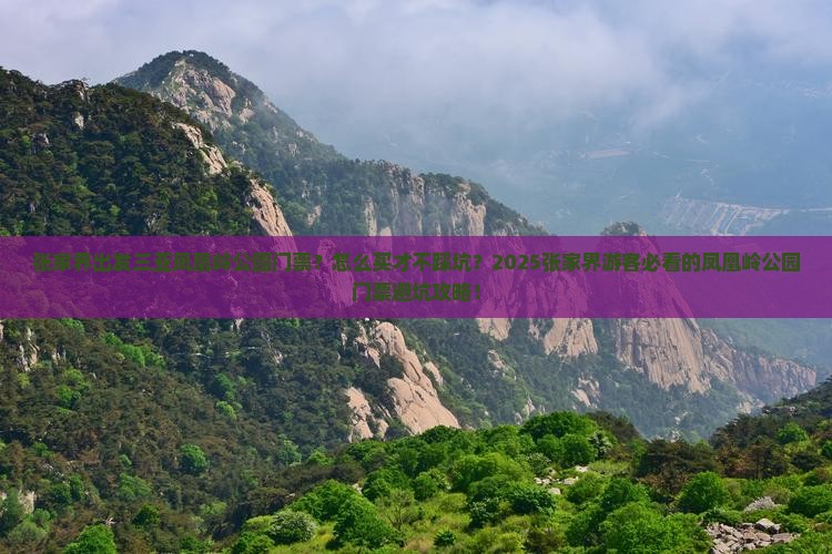 张家界出发三亚凤凰岭公园门票