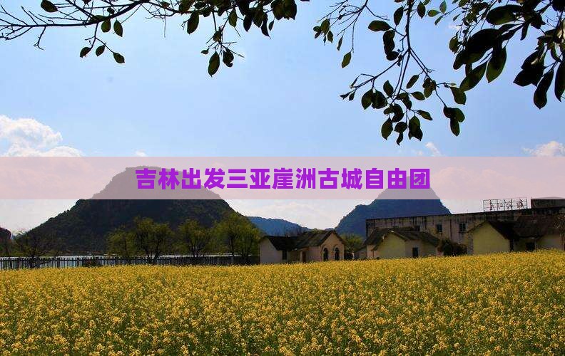 吉林出发三亚崖洲古城自由团