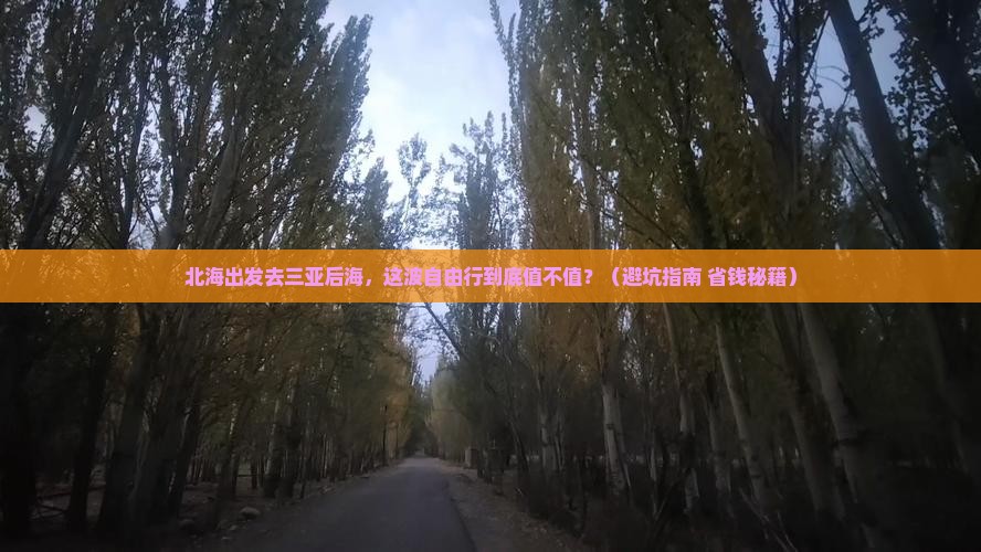 北海出发三亚后海自由行